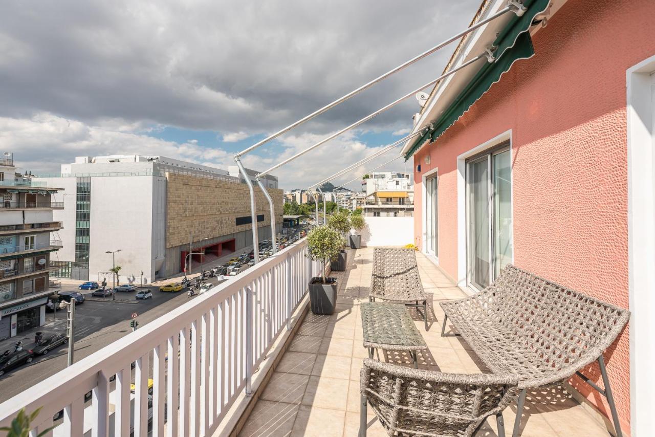 Traveler'S Dream 4 Brdm Renovated Penthouse Apartment Athens Luaran gambar